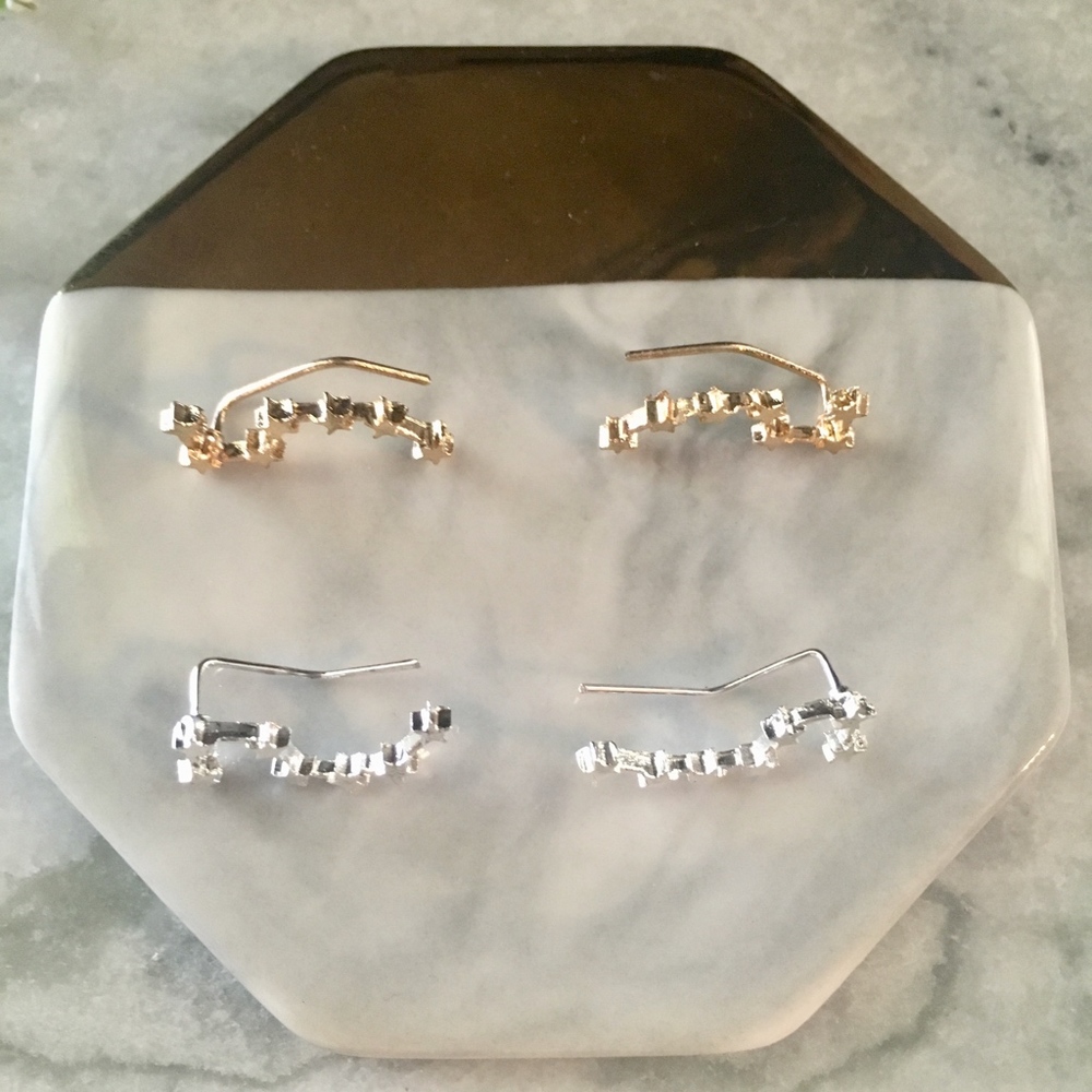 Big Dipper Constellation Star Climber Earrings - Picture 6 of 8
